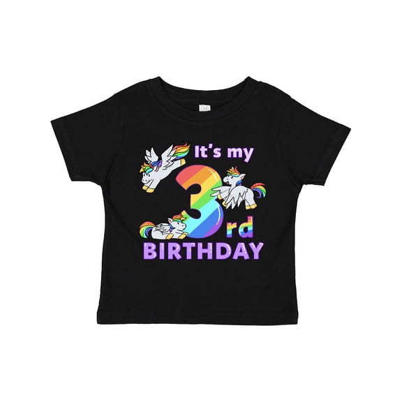 Inktastic It's My 3rd Birthday Unicorn Boys or Girls Toddler T-Shirt