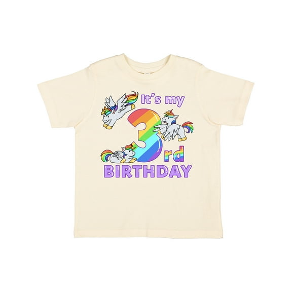 Inktastic It's My 3rd Birthday Unicorn Boys or Girls Toddler T-Shirt