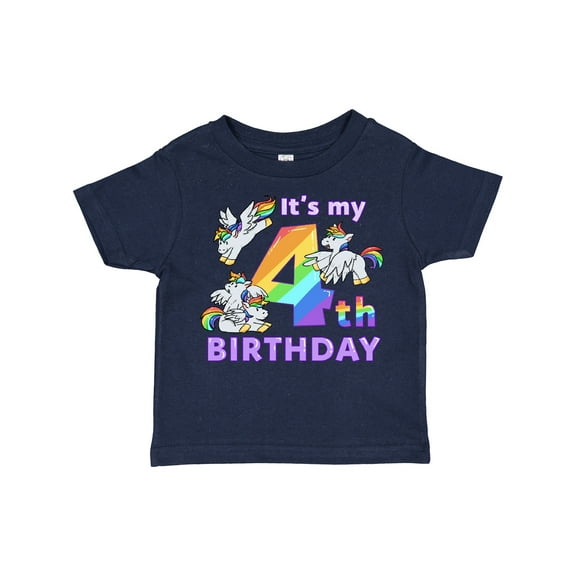 Inktastic It's My 4th Birthday Unicorn Boys or Girls Toddler T-Shirt