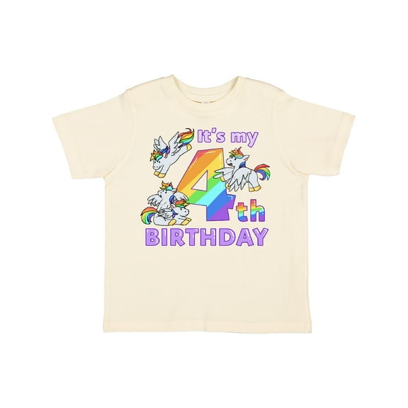 Inktastic It's My 4th Birthday Unicorn Boys or Girls Toddler T-Shirt
