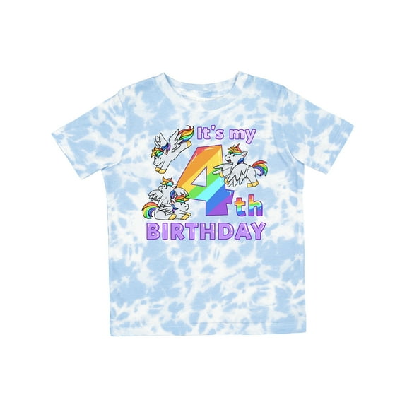 Inktastic It's My 4th Birthday Unicorn Boys or Girls Toddler T-Shirt
