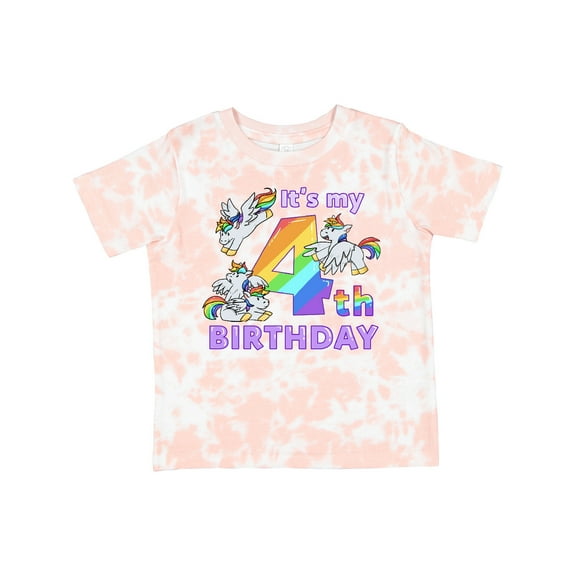 Inktastic It's My 4th Birthday Unicorn Boys or Girls Toddler T-Shirt