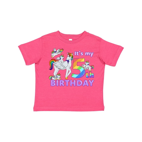 Inktastic It's My 5th Birthday Unicorn Boys or Girls Toddler T-Shirt
