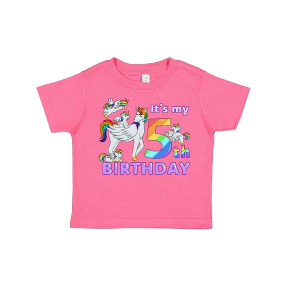 Inktastic It's My 5th Birthday Unicorn Boys or Girls Toddler T-Shirt