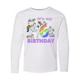 thumbnail image 1 of Inktastic It's My 6th Birthday Unicorn Long Sleeve Youth T-Shirt, 1 of 5