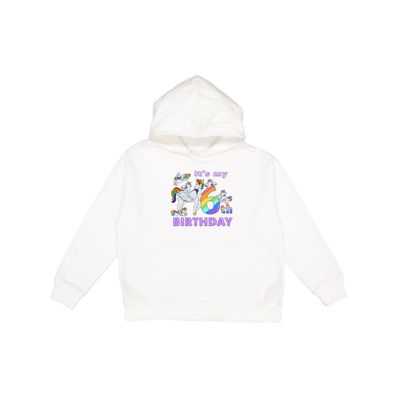Inktastic It's My 6th Birthday Unicorn Youth Hoodie Sweatshirt