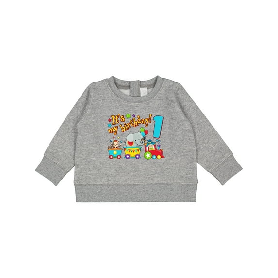 Inktastic It's My Birthday Circus Train 1st Birthday Baby Sweatshirt