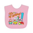 thumbnail image 1 of Inktastic It's My Birthday Circus Train 1st Birthday Boys or Girls Baby Bib, 1 of 4