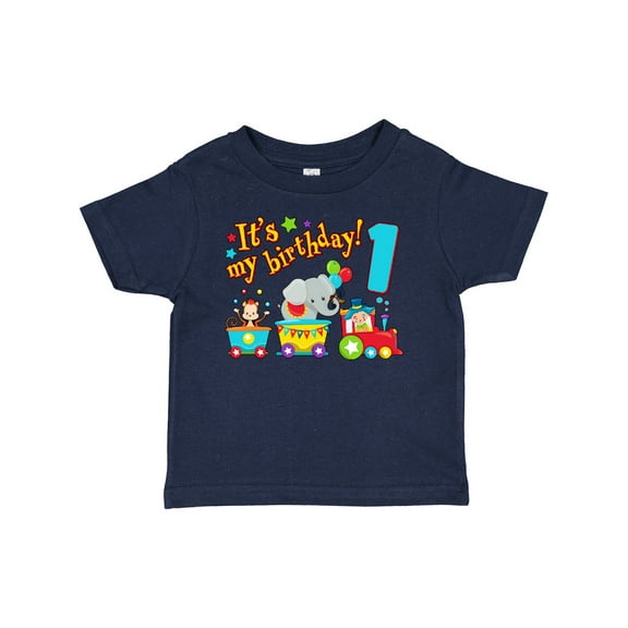 Inktastic It's My Birthday Circus Train 1st Birthday Boys or Girls Baby T-Shirt