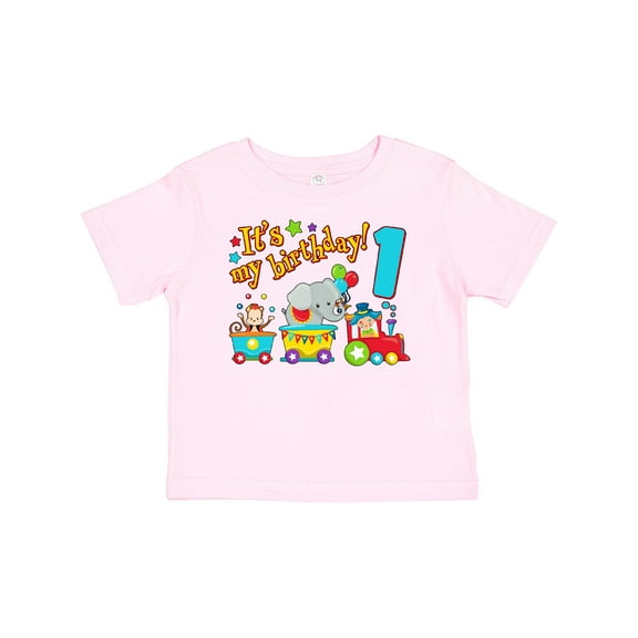 Inktastic It's My Birthday Circus Train 1st Birthday Boys or Girls Baby T-Shirt
