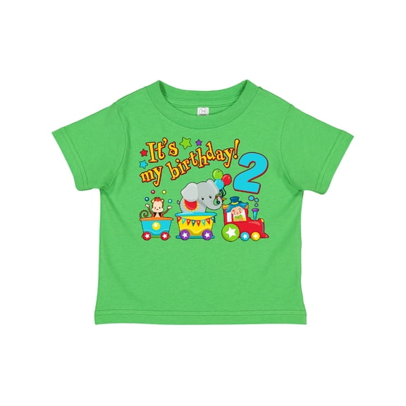 Inktastic It's My Birthday Circus Train 2nd Birthday Boys or Girls Toddler T-Shirt