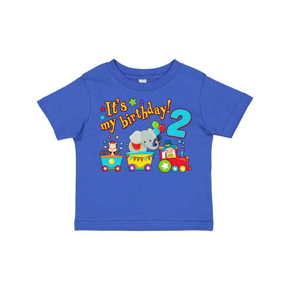 Inktastic It's My Birthday Circus Train 2nd Birthday Boys or Girls Toddler T-Shirt