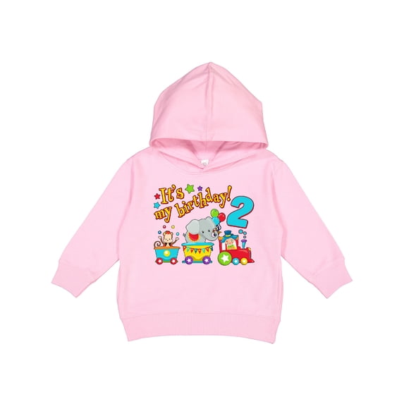 Inktastic It's My Birthday Circus Train 2nd Birthday Toddler Hoodie