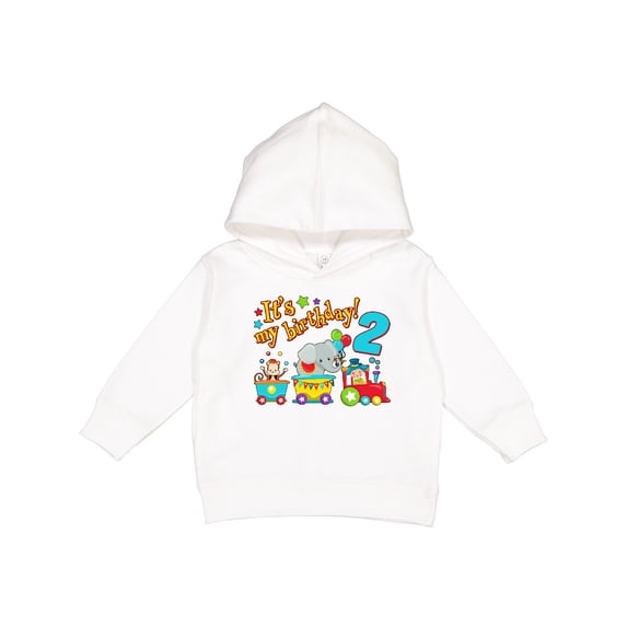 Inktastic It's My Birthday Circus Train 2nd Birthday Toddler Hoodie