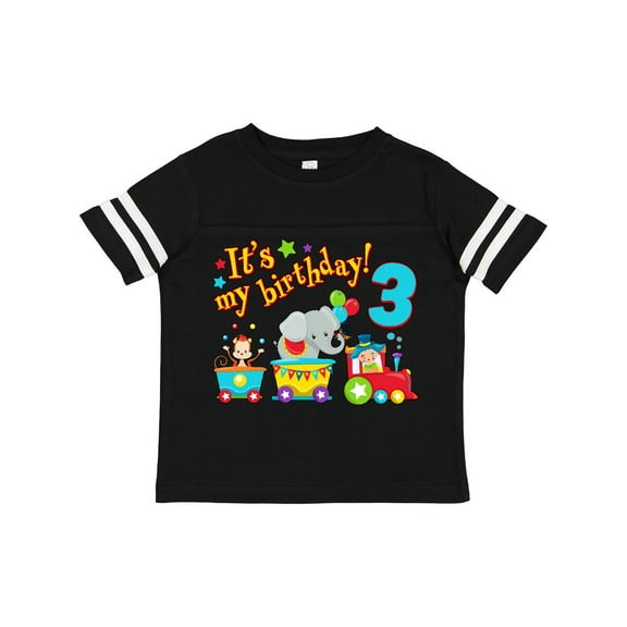 Inktastic It's My Birthday Circus Train 3rd Birthday Boys or Girls Toddler T-Shirt
