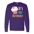 thumbnail image 1 of Inktastic It's My Birthday Cupcake Long Sleeve T-Shirt, 1 of 5