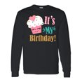 thumbnail image 1 of Inktastic It's My Birthday Cupcake Long Sleeve T-Shirt, 1 of 5