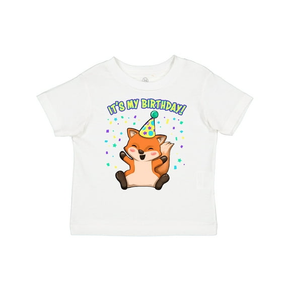 Inktastic It's My Birthday- Cute Fox Boys or Girls Toddler T-Shirt