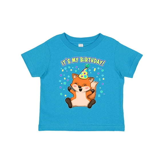 Inktastic It's My Birthday- Cute Fox Boys or Girls Toddler T-Shirt