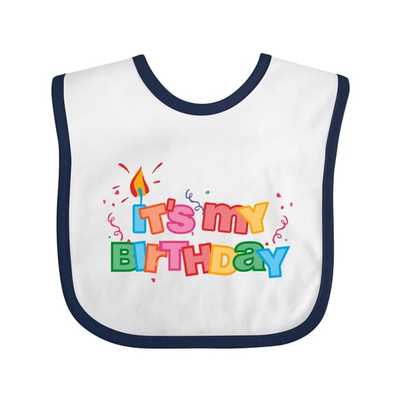 Inktastic It's My Birthday Letters Boys or Girls Baby Bib