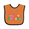 thumbnail image 1 of Inktastic It's My Birthday Letters Boys or Girls Baby Bib, 1 of 4