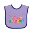 thumbnail image 1 of Inktastic It's My Birthday Letters Boys or Girls Baby Bib, 1 of 4