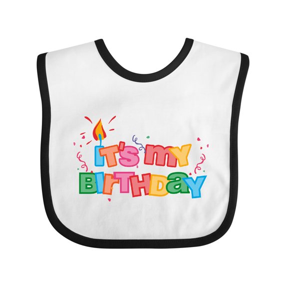 Inktastic It's My Birthday Letters Boys or Girls Baby Bib