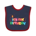 thumbnail image 1 of Inktastic It's My Birthday Letters Boys or Girls Baby Bib, 1 of 4