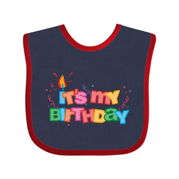 Inktastic It's My Birthday Letters Boys or Girls Baby Bib
