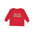 thumbnail image 1 of Inktastic It's My Birthday Letters Boys or Girls Long Sleeve Toddler T-Shirt, 1 of 5