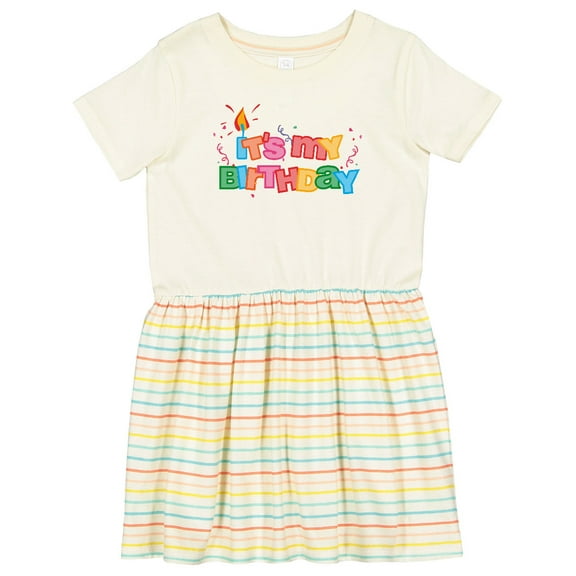 Inktastic It's My Birthday Letters Girls Toddler Dress