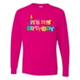 thumbnail image 1 of Inktastic It's My Birthday Letters Long Sleeve T-Shirt, 1 of 5
