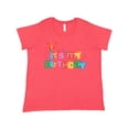 thumbnail image 1 of Inktastic It's My Birthday Letters Women's Plus Size T-Shirt, 1 of 5