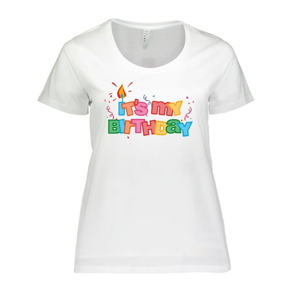Inktastic It's My Birthday Letters Women's Plus Size T-Shirt
