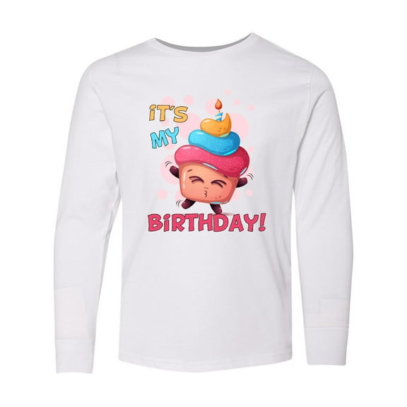 Inktastic It's My Birthday Long Sleeve Youth T-Shirt