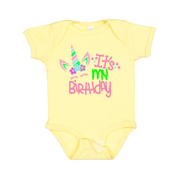 Inktastic It's My Birthday Unicorn Boys or Girls Baby Bodysuit
