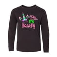 thumbnail image 1 of Inktastic It's My Birthday Unicorn Long Sleeve Youth T-Shirt, 1 of 5