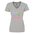 thumbnail image 1 of Inktastic It's My Birthday Unicorn Women's V-Neck T-Shirt, 1 of 5
