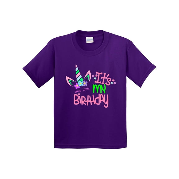 Inktastic It's My Birthday Unicorn Youth T-Shirt