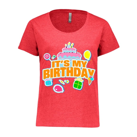 Inktastic It's My Birthday Women's Plus Size T-Shirt