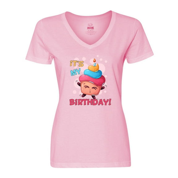Inktastic It's My Birthday Women's V-Neck T-Shirt