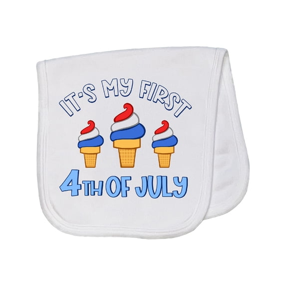 Inktastic It's My First 4th of July Baby Burp Cloth