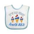 thumbnail image 1 of Inktastic It's My First 4th of July Boys or Girls Baby Bib, 1 of 4