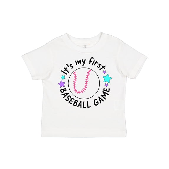 Inktastic It's My First Baseball Game Boys or Girls Toddler T-Shirt