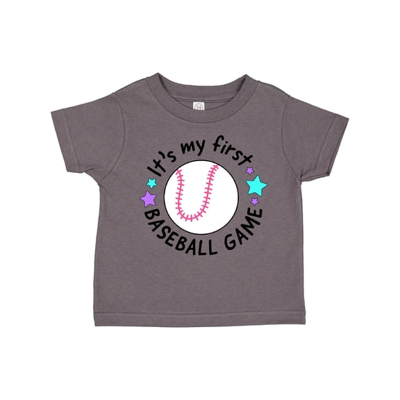Inktastic It's My First Baseball Game Boys or Girls Toddler T-Shirt