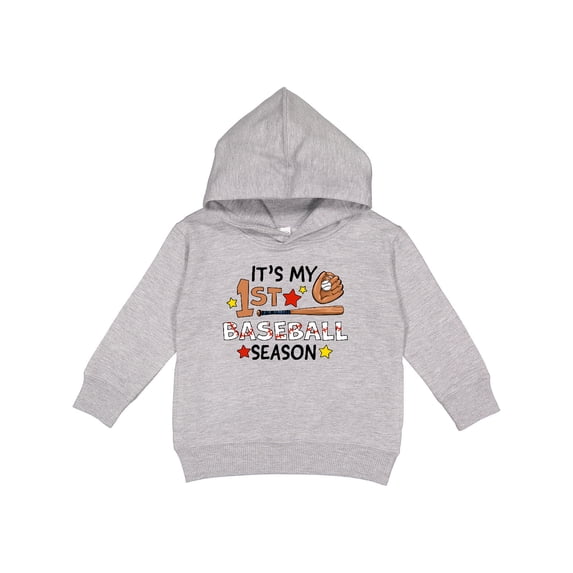 Inktastic It's My First Baseball Season Toddler Hoodie
