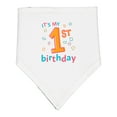 thumbnail image 1 of Inktastic It's My First Birthday Baby Bandana Bib, 1 of 4