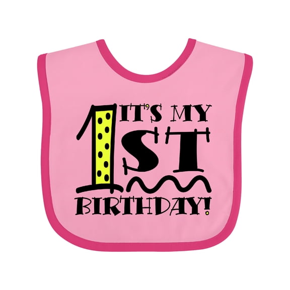 Inktastic It's My First Birthday Boys or Girls Baby Bib