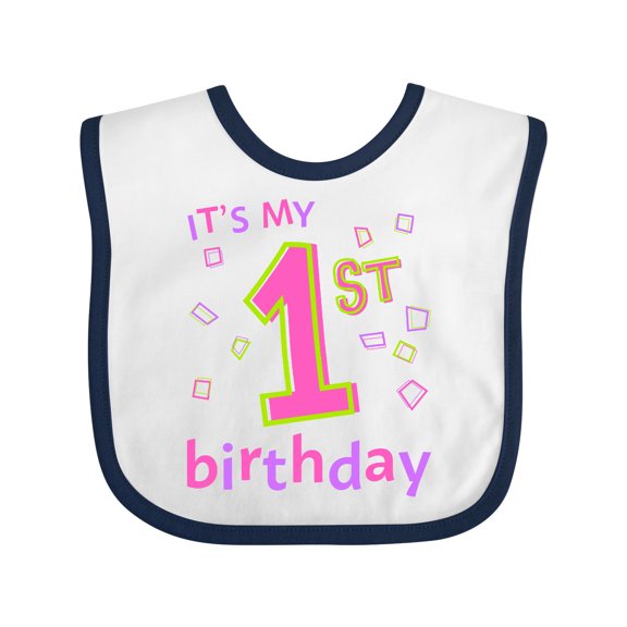 Inktastic It's My First Birthday Boys or Girls Baby Bib