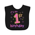 thumbnail image 1 of Inktastic It's My First Birthday Boys or Girls Baby Bib, 1 of 4